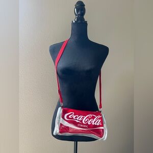 Vintage Coca Cola Classic Red and Silver Crossbody Bag
